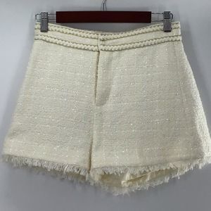 Five Plus Dress Cream Gold High Waist Shorts NWOT
